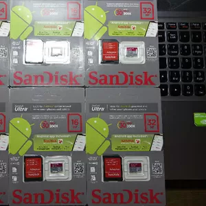Карты памяти (флешки) SanDisk Ultra 4,  16,  32,  64Gb class 10 