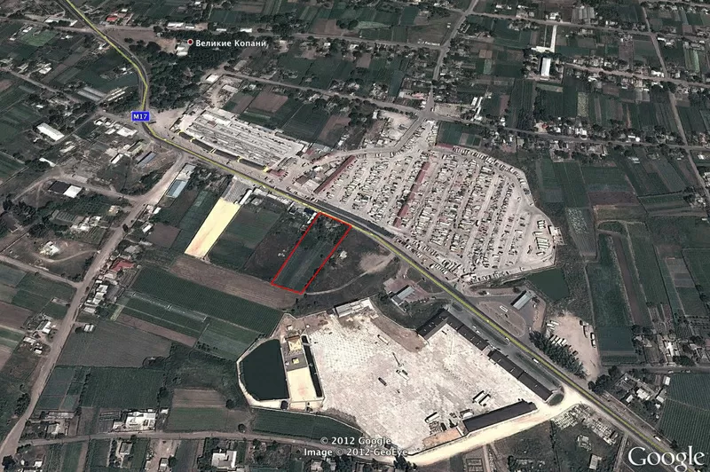 Земельный участок под коммерческую застройку,  c. Большие Копани. 2