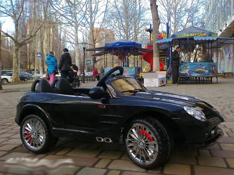 Хит лета 2013! Детский электромобиль Mercedes SLR 722S BLACK 3